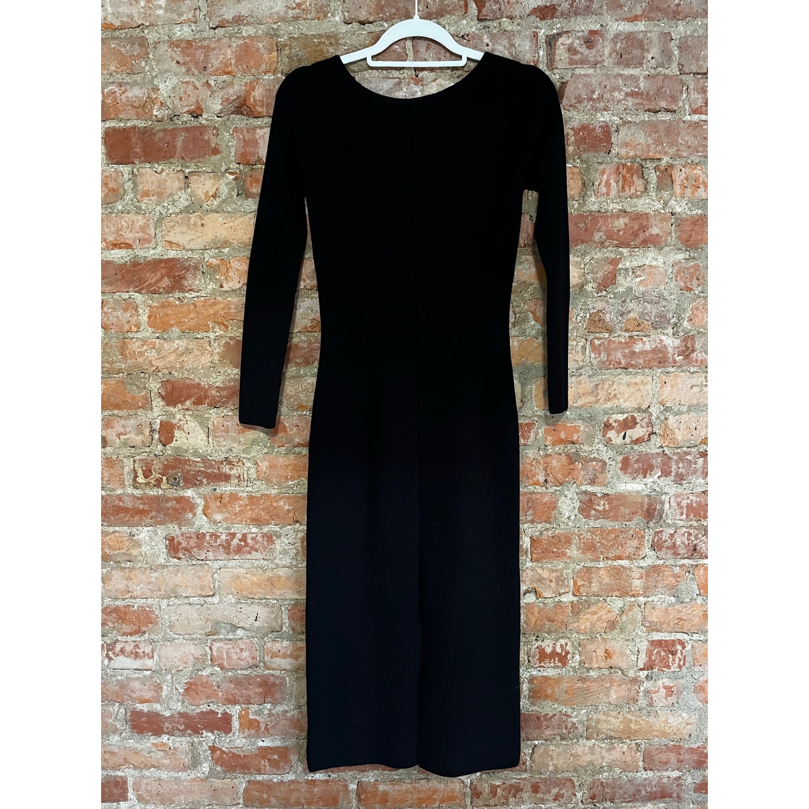 Nwt Gaala Paris Vanessa Knit Midi Dress Black 40 - L — image 8 of 8